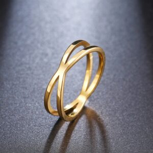 Gold Criss Cross Ring