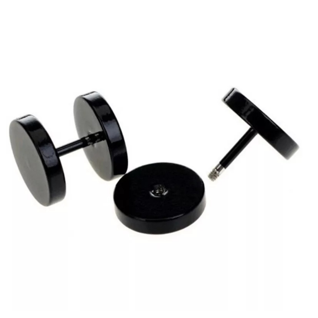 Men Black Dumbbell Earrings – Accessories By Bwalya Zimbabwe