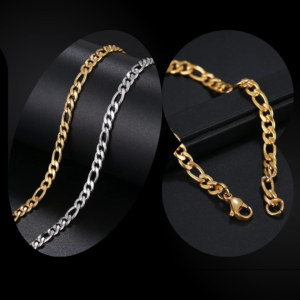 Men Link Necklace & Bracelet Set