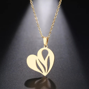 Leaf Heart Necklace