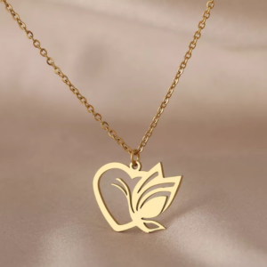 Love Heart Butterfly Necklace