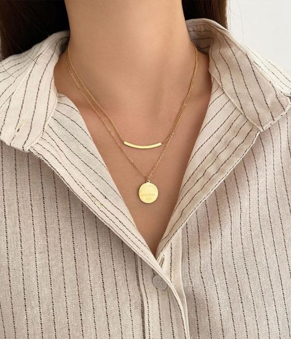 Bar Layered Necklace