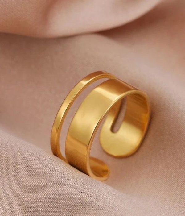 Classic Layered Wide Open Ring