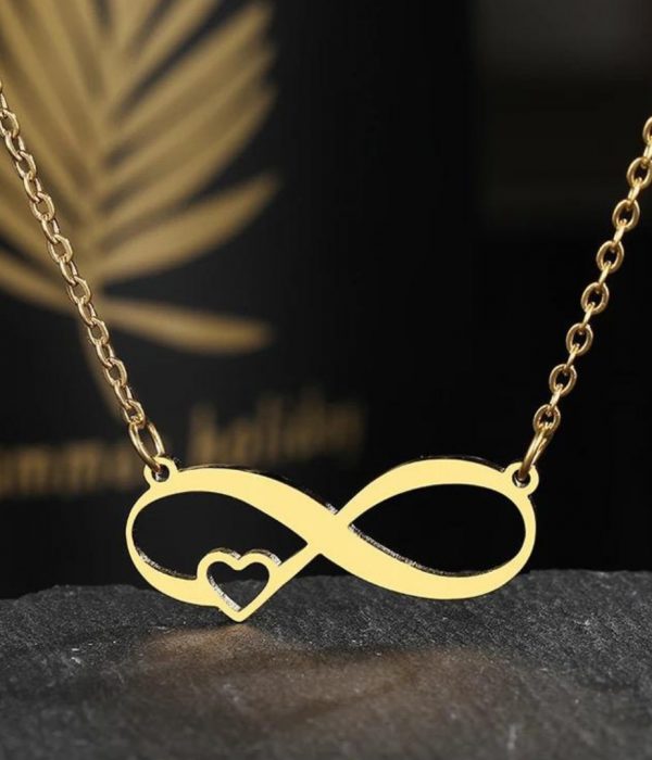 Heart infinity necklace (2)