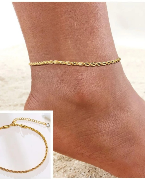 INTERTWINED ANKLET GOLD
